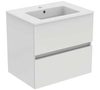 Ideal Standard Eurovit Plus lavabo avec meuble bas 60 cm R0572WG ensemble lavabo, 61x45x56,5 cm, blanc haute brillance