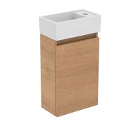 Ideal Standard Eurovit+ - Meuble avec lave-mains, 55x35x20 cm, 1 porte, chêne naturel R0569Y8