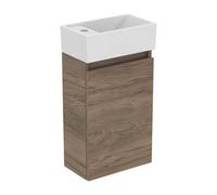 Ideal Standard Eurovit+ - Meuble avec lave-mains, 55x35x20 cm, 1 porte, noyer R0570Y9