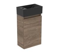 Ideal Standard Eurovit Plus meuble lave-mains paquet R0579Y9 noyer flammé, 37x21x67cm, trou pour robinetterie à gauche