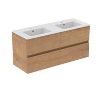 Ideal Standard Eurovit+ Meuble avec plan vasque double, 4 tiroirs, R0577Y8,