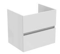 Ideal Standard Eurovit+ - Meuble-lavabo, 55x60x44 cm, 2 tiroirs, blanc brillant R0259WG