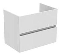 Ideal Standard Meuble sous-vasque Eurovit+ R0261WG 700 x 440 x 550 mm laqué blanc brillant 2 tiroirs