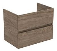 Ideal Standard Eurovit + meuble sous-vasque R0261Y9, 700x440x550mm noyer flammé, 2 coulissants