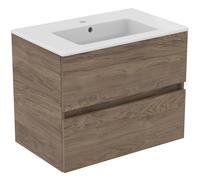 Ideal Standard Eurovit+ paquet de lavabos, 710x450x565mm, 2 coulissants, R0573Y9, Couleur: Noyer flammé