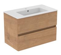 Ideal Standard Eurovit+ paquet de lavabos, 815x450x565mm, 2 coulissants, R0574Y8, Couleur: Chêne Hamilton