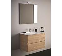 Ideal Standard Meuble avec lavabo Eurovit+ R0574Y8 55×80×44 cm 2 tiroirs chêne naturel
