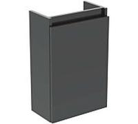 Ideal Standard Eurovit Plus meuble lave-mains paquet R0579TI Gris laqué brillant, 37x21x67cm, trou pour robinetterie à gauche