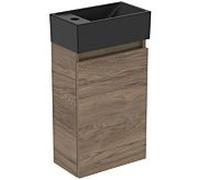 Ideal Standard Eurovit Plus meuble lave-mains paquet R0579Y9 noyer flammé, 37x21x67cm, trou pour robinetterie à gauche