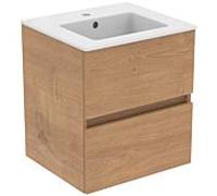 Ideal Standard Eurovit+ Vasque avec meuble bas, 2 tiroirs, R0571Y8,