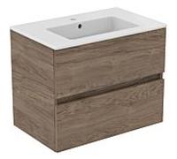 Ideal Standard Eurovit Plus pack meuble lavabo R0573Y9 noyer flammé, 71x45x56,5cm, trou pour robinetterie 2000
