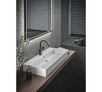 Ideal Standard Extra vasque T3730MA avec trou pour robinet, avec trop-plein, 1000 x 450 x 150 mm, blanc Ideal Plus