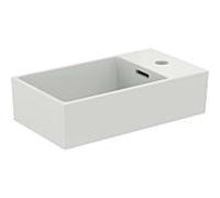 Ideal Standard Extra lave-mains T373401 45x25x15cm, banc de robinetterie à droite, avec trop-plein, trou robinetterie 2000 , blanc