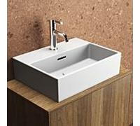 Ideal Standard Extra Lave-mains, 1 trou pour robinet, avec trop-plein, poli, 450x350x150 mm, T3917V1, Couleur: Blanc soyeux