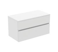 Ideal Standard Finesse - Meuble pour lavabo, 100x51x56 cm, 2 tiroirs, blanc mat E3435Y1