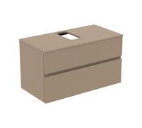Ideal Standard Finesse Meuble avec plan de toilette l: 100,2 H: 55,8 P: 50,5 cm, 2 tiroirs, E3499UP,