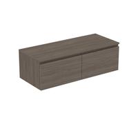 Ideal Standard Finesse - Meuble pour lavabo, 120x51x38 cm, 2 tiroirs, Dark Elm E3436UR