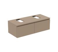 Ideal Standard Finesse Meuble avec plan de toilette l: 120,2 H: 37,8 P: 50,5 cm, 2 tiroirs, E3494UP,