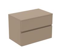 Ideal Standard Finesse - Meuble pour lavabo, 80x51x56 cm, 2 tiroirs, Matt Greige E3434UP