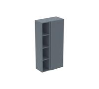 Ideal Standard Finesse - Meuble d'appoint, 60x30x120 cm, 1 porte, charnières à droite, Ribbed Matt ashblue E3443UQ