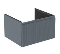 Ideal Standard Finesse - Meuble-lavabo, 60x51x37 cm, 1 tiroirs, Ribbed Matt ashblue E3391UQ