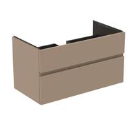 Ideal Standard Finesse - Meuble pour lavabo, 100x51x55 cm, 2 tiroirs, Matt Greige E3397UP