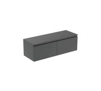 Ideal Standard Finesse - Meuble pour lavabo, 120x44x39 cm, 2 tiroirs, anthracite mat E3425Y2
