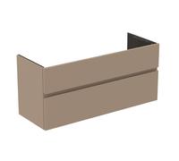Ideal Standard Finesse - Meuble pour lavabo, 120x44x55 cm, 2 tiroirs, Matt Greige E3385UP