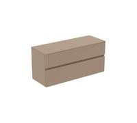 Ideal Standard Finesse - Meuble pour lavabo, 120x44x56 cm, 2 tiroirs, Matt Greige E3421UP
