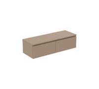 Ideal Standard Finesse - Meuble pour lavabo, 140x51x38 cm, 2 tiroirs, Matt Greige E3432UP