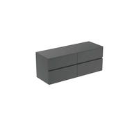 Ideal Standard Finesse - Meuble pour lavabo, 140x51x56 cm, 4 tiroirs, anthracite mat E3441Y2