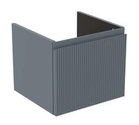 Ideal Standard Finesse - Meuble pour lavabo, 43x40x37 cm, 1 tiroirs, Ribbed Matt ashblue E3404UQ