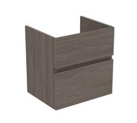 Ideal Standard Finesse - Meuble pour lavabo, 53x41x54 cm, 2 tiroirs, Dark Elm E3409UR