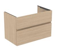Ideal Standard Finesse - Meuble pour lavabo, 80x44x55 cm, 2 tiroirs, chêne blanc E3387US
