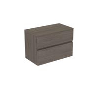 Ideal Standard Finesse - Meuble pour lavabo, 80x44x56 cm, 2 tiroirs, Dark Elm E3423UR