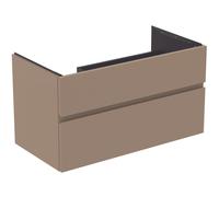 Ideal Standard Finesse Meuble sous-lavabo, 2 tiroirs, sans plaque de toilette, 1000x505x550mm, découpe siphon à gauche, E3445UP