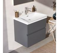 Ideal Standard Finesse - Meuble pour lavabo, 60x44x55 cm, 2 tiroirs, anthracite mat E3386Y2