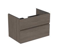 Ideal Standard Finesse - Meuble pour lavabo, 80x51x55 cm, 2 tiroirs, Dark Elm E3396UR