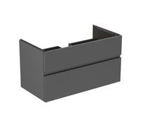 Ideal Standard Finesse - Meuble pour lavabo, 100x51x55 cm, 2 tiroirs, anthracite mat E3397Y2