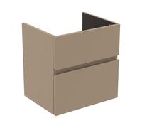 Ideal Standard Finesse - Meuble pour lavabo, 53x41x54 cm, 2 tiroirs, Matt Greige E3409UP