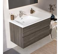 Ideal Standard Finesse - Meuble pour lavabo, 100x51x55 cm, 2 tiroirs, Dark Elm E3445UR