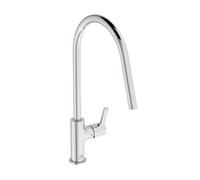 Ideal Standard Mitigeur de cuisine Gusto BD408AA sur pied chromé avec bec haut