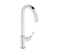 Ideal Standard Robinet de cuisine Gusto BD411AA chromé , avec bec haut carré