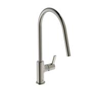 Ideal Standard Mitigeur d'évier Gusto BD408GN – Bec haut en C pivotant 360° Tempête d'argent