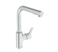 Ideal Standard Robinet de cuisine Gusto BD420AA chromé , avec bec flexible et douchette extractible 2 fonctions