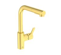 Ideal Standard Mitigeur d'évier Gusto BD420A2 – Douchette extractible – Or brossé