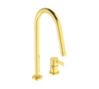 Ideal Standard Gusto - Mitigeur d'évier, installation à 2 trous, or brossé BD422A2