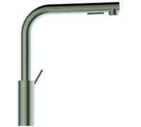 Ideal Standard Mitigeur d'évier Gusto BD420GN avec douchette extractible, inox