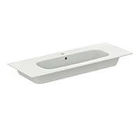 Ideal Standard i.life pack meuble lavabo A K8748DU blanc mat, 124x46x64,5cm, trou pour robinetterie 2000 , poignée noir mat