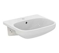 Ideal Standard i.life A lavabo semi-encastré T4517MA 50x44x15cm, avec trou pour robinetterie et trop-plein, blanc Ideal Plus